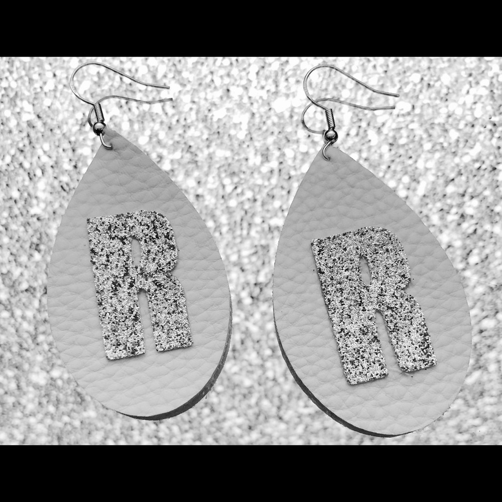 School spirit Leather earrings